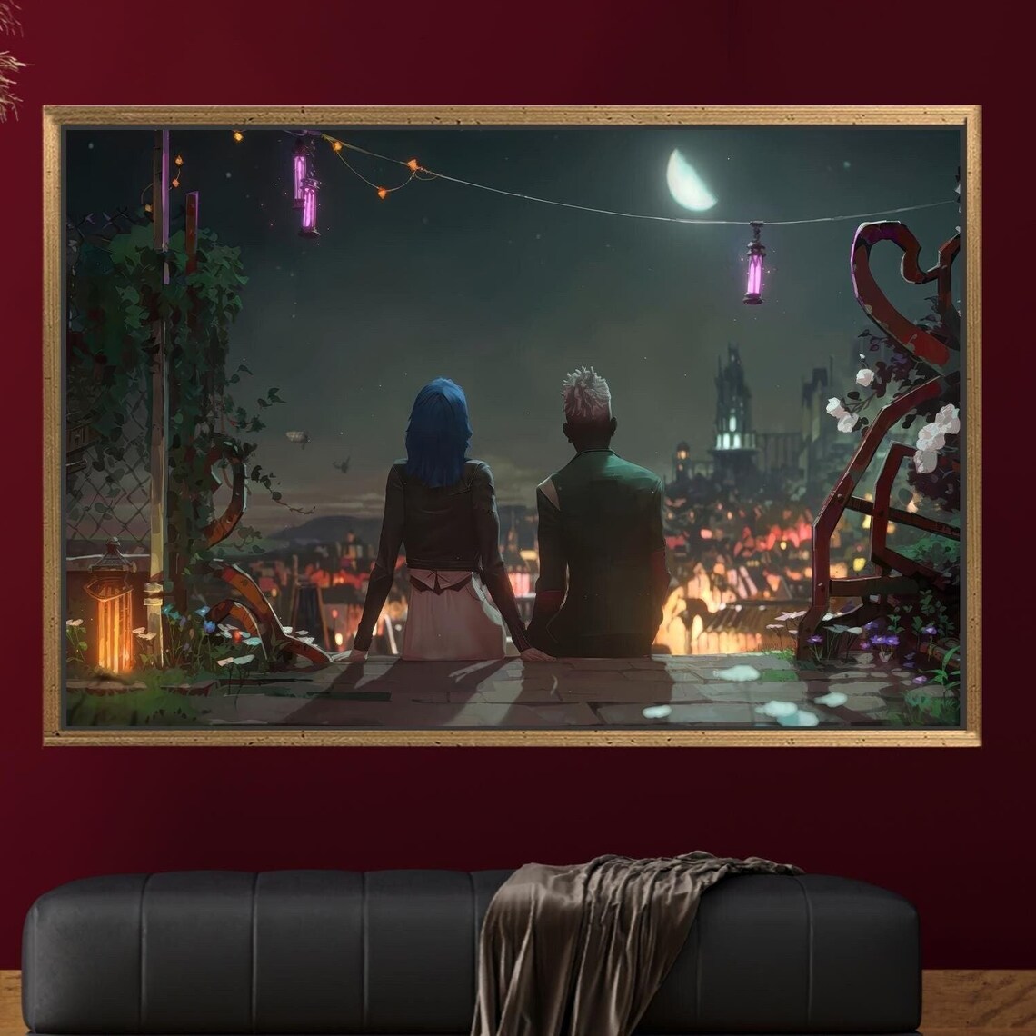 Arcane Jinx And Ekko In Love, Poster Print