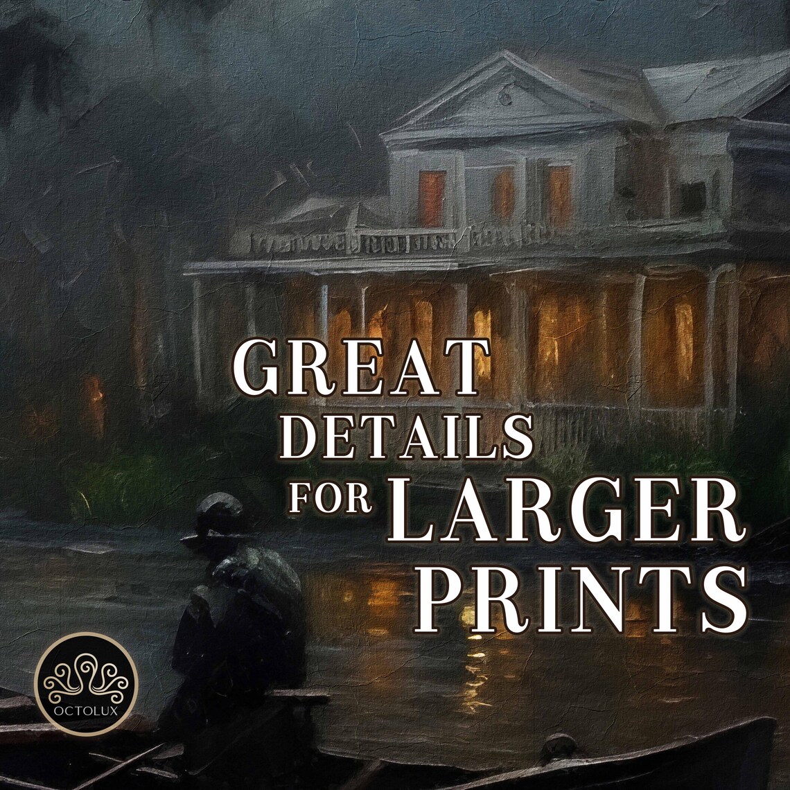 Haunted Swamps of Louisiana Scenic Art Print - Image 2