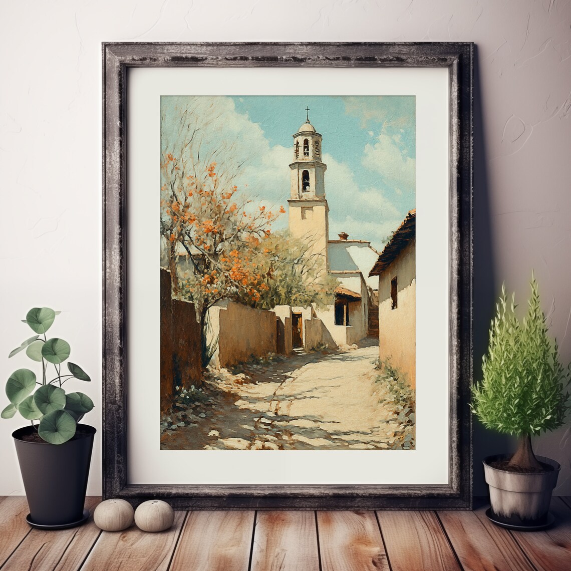 Old Western Town, Rustic Scenic Art Print - Image 2