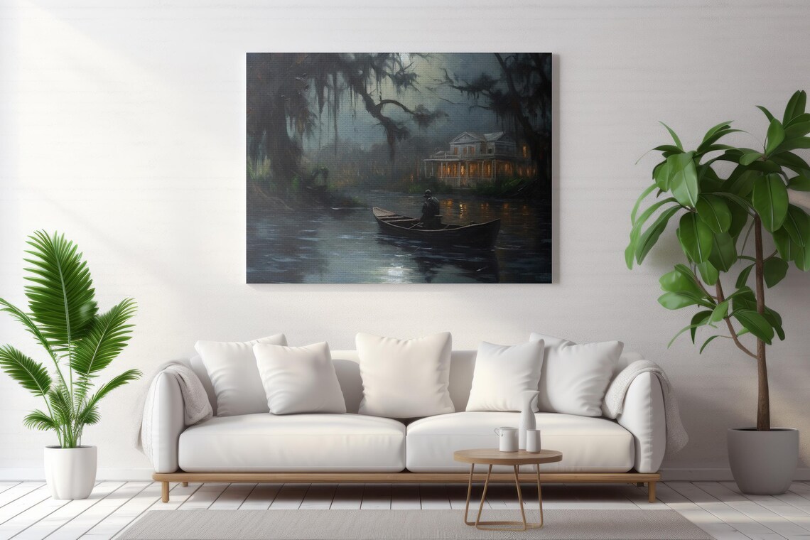 Haunted Swamps of Louisiana Scenic Art Print - Image 4