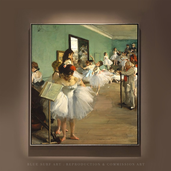 Edgar Degas Dance Class Ballerinas Rehearsal Studio Art Poster