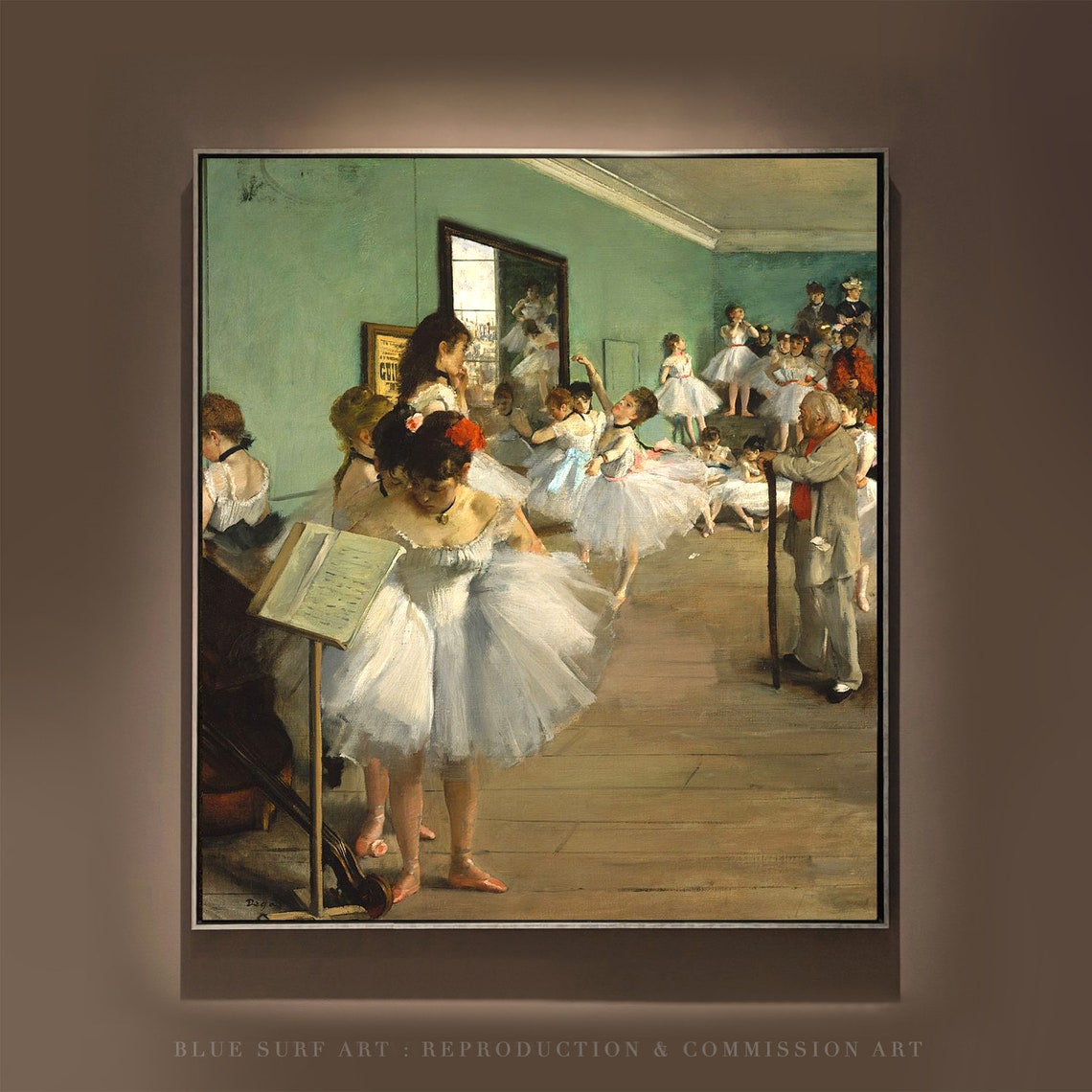 Edgar Degas Dance Class Ballerinas Rehearsal Studio Art Poster