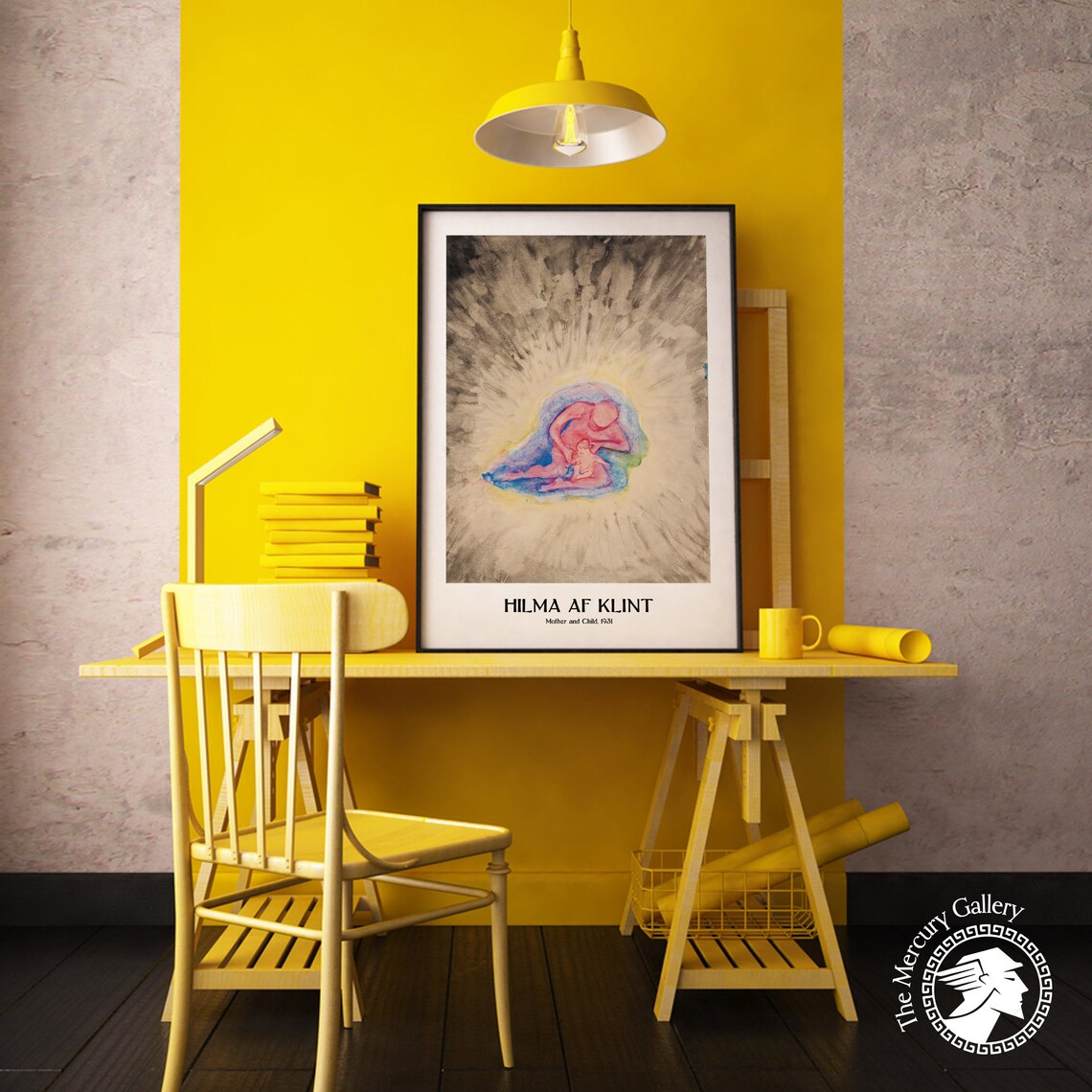 Hilma Af Klint Mother And Child 1931 Tender Spiritual Glow Art Print - Image 4