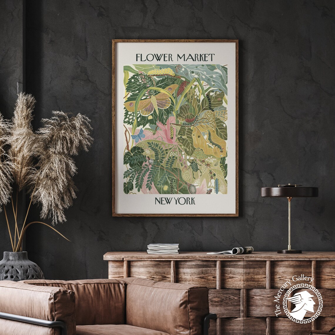 Flower Market New York Vintage Botanical Art Print - Image 2