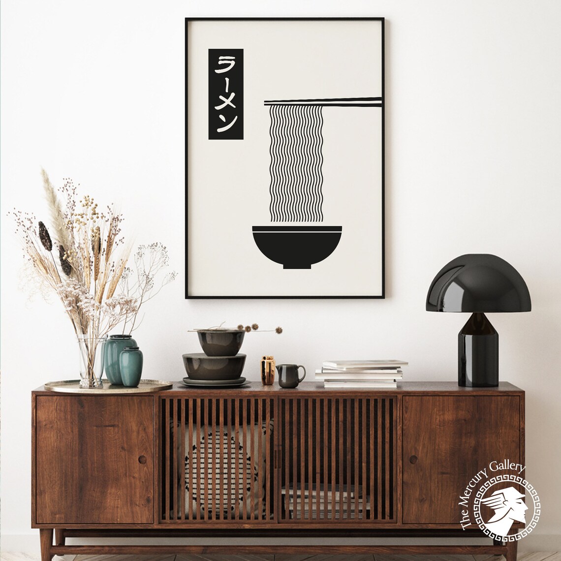 Ramen Noodle Print, Japanese Kitchen Art Poster - Image 6