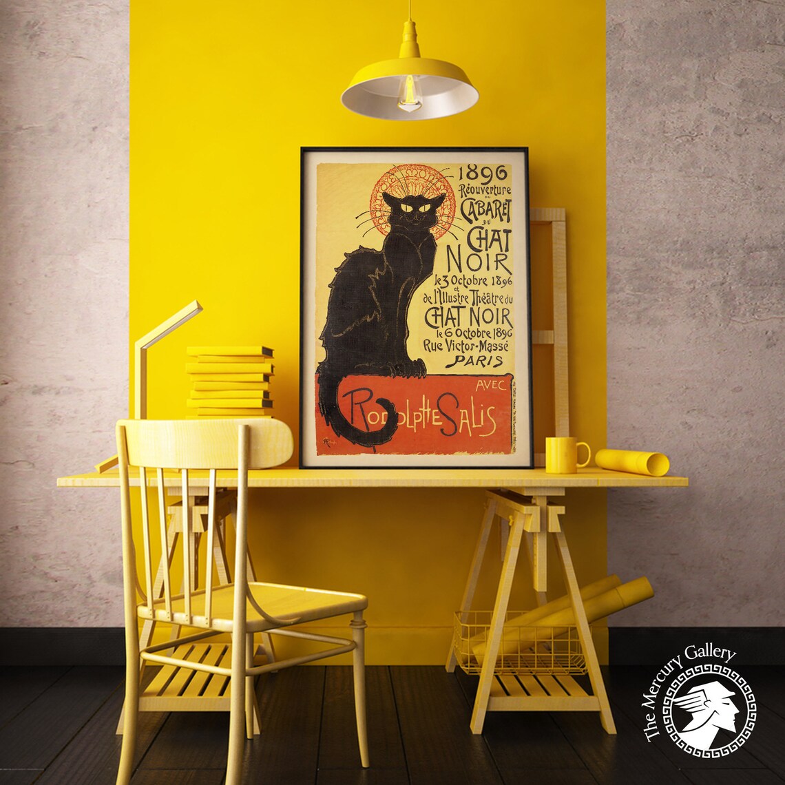 Le Chat Noir Vintage French Black Cat Art Print - Image 5