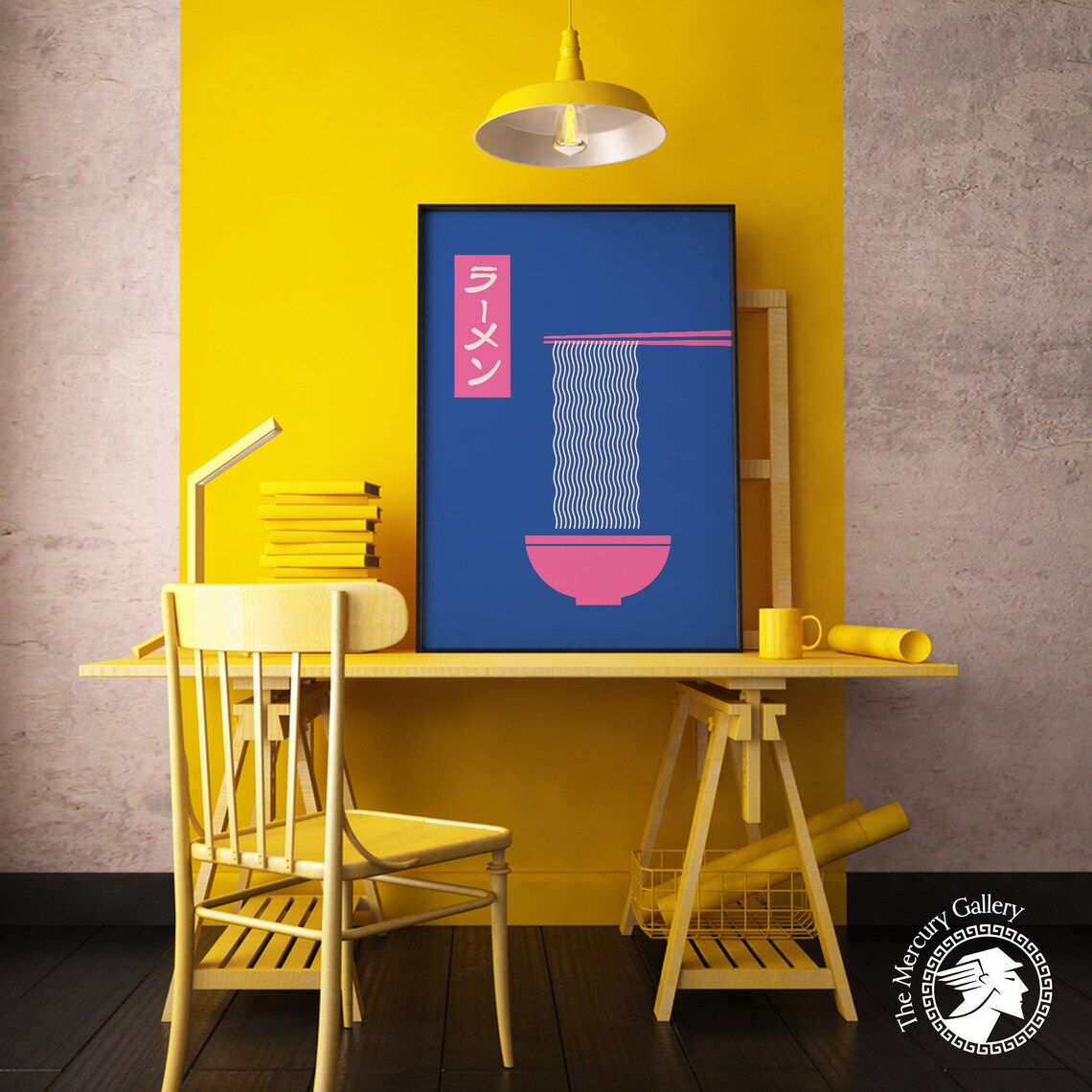 Ramen Noodle Print, Japanese Kitchen Poster - Image 5