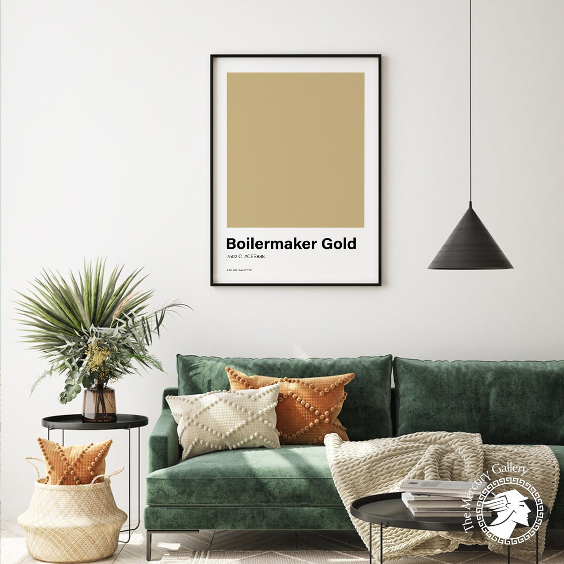 Boilermaker Gold Color Poster Print Great Color Scheme Trending Colour Print Nordic Poster Art Complementary Wall Poster - Image 4