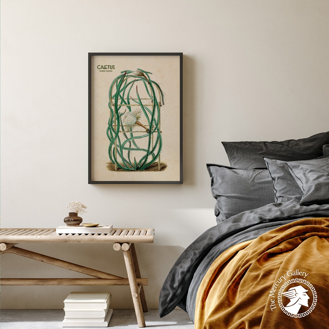 Cactus Wall Art, Desert Botanical Nursery Decor - Image 2