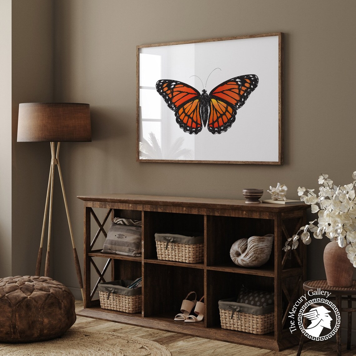 Butterfly Rustic Butterfly Decor Art Print - Image 2