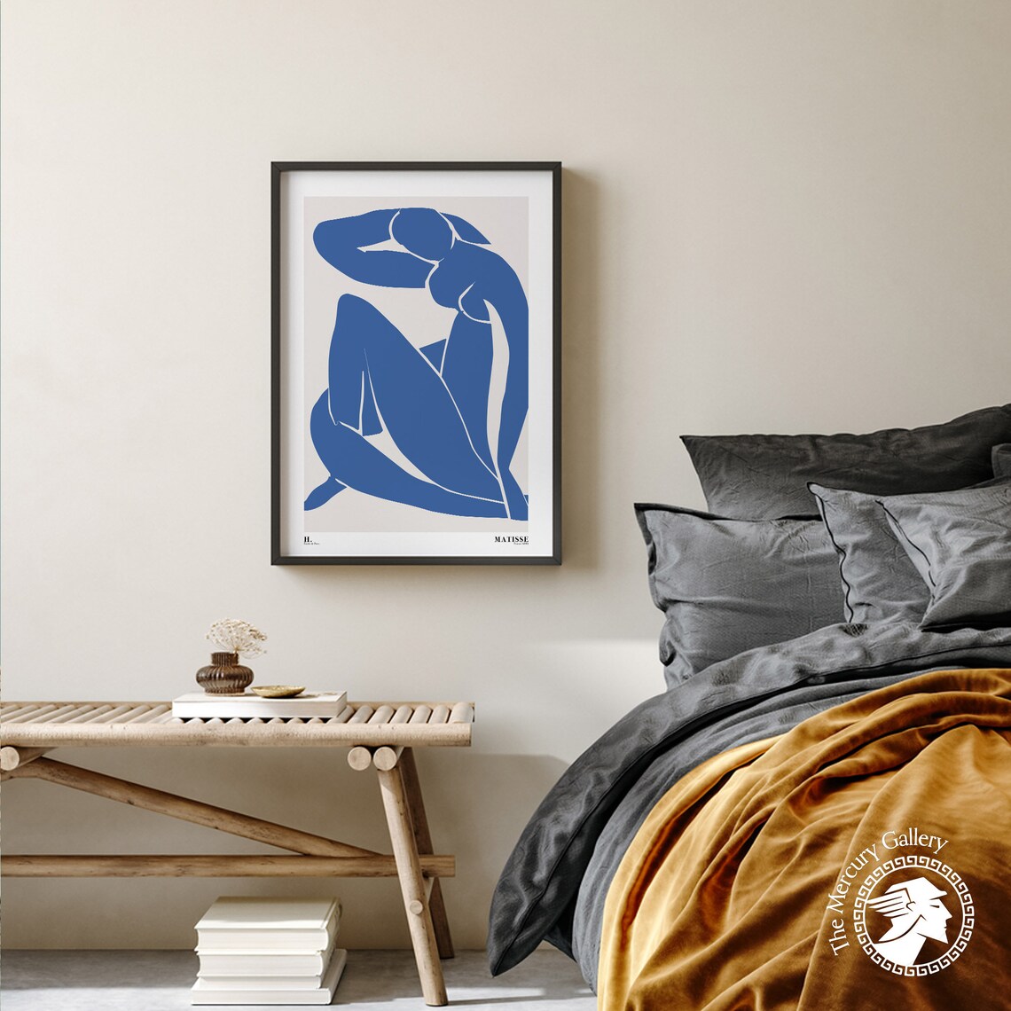 Henri Matisse Blue Nude Cut Out Figure Abstract Exhibition Poster Print - Image 3