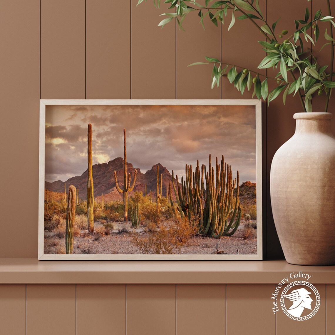 Vintage Desert Landscape Art Print, Southwestern Decor - Image 6