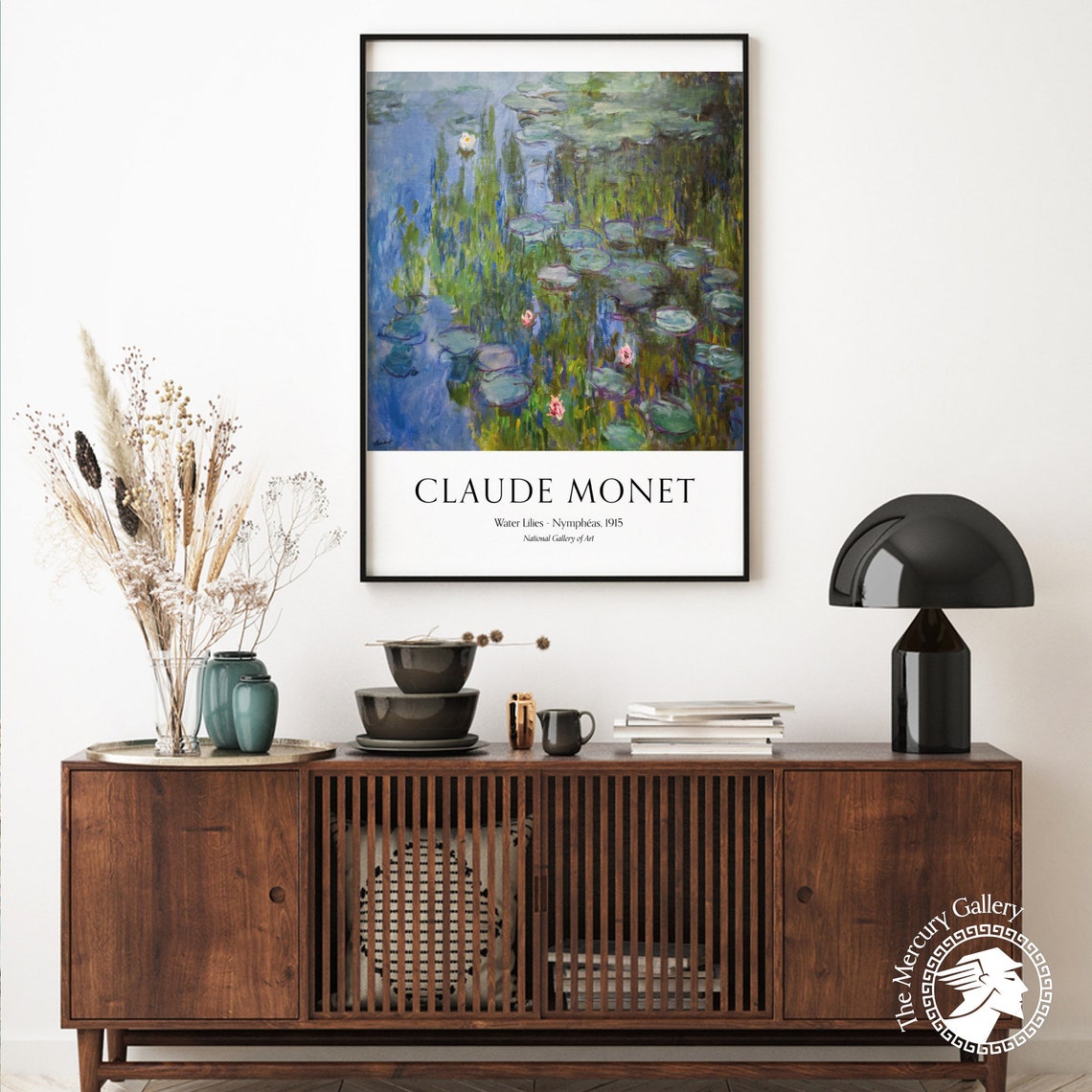 Claude Monet Water Lilies Nympheas 1915 Impressionist Wall Art Print - Image 3