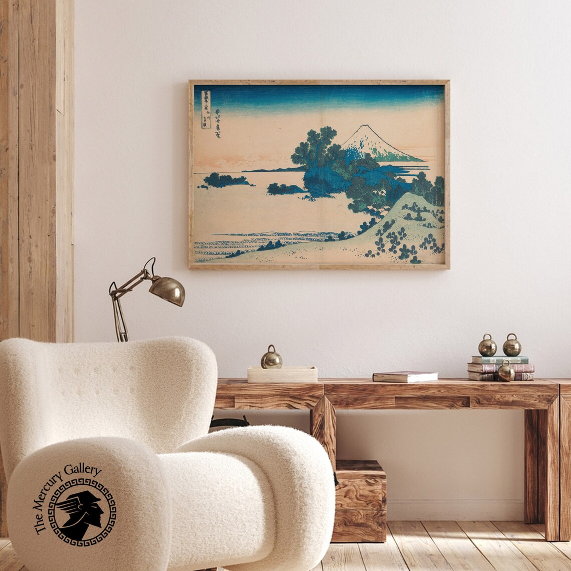 Hokusai Print Japan Wall Art Fuji From The Shichirigahama Beach In Sagami Province Japanese Posters Woodblock Print Japanese Decor - Image 3