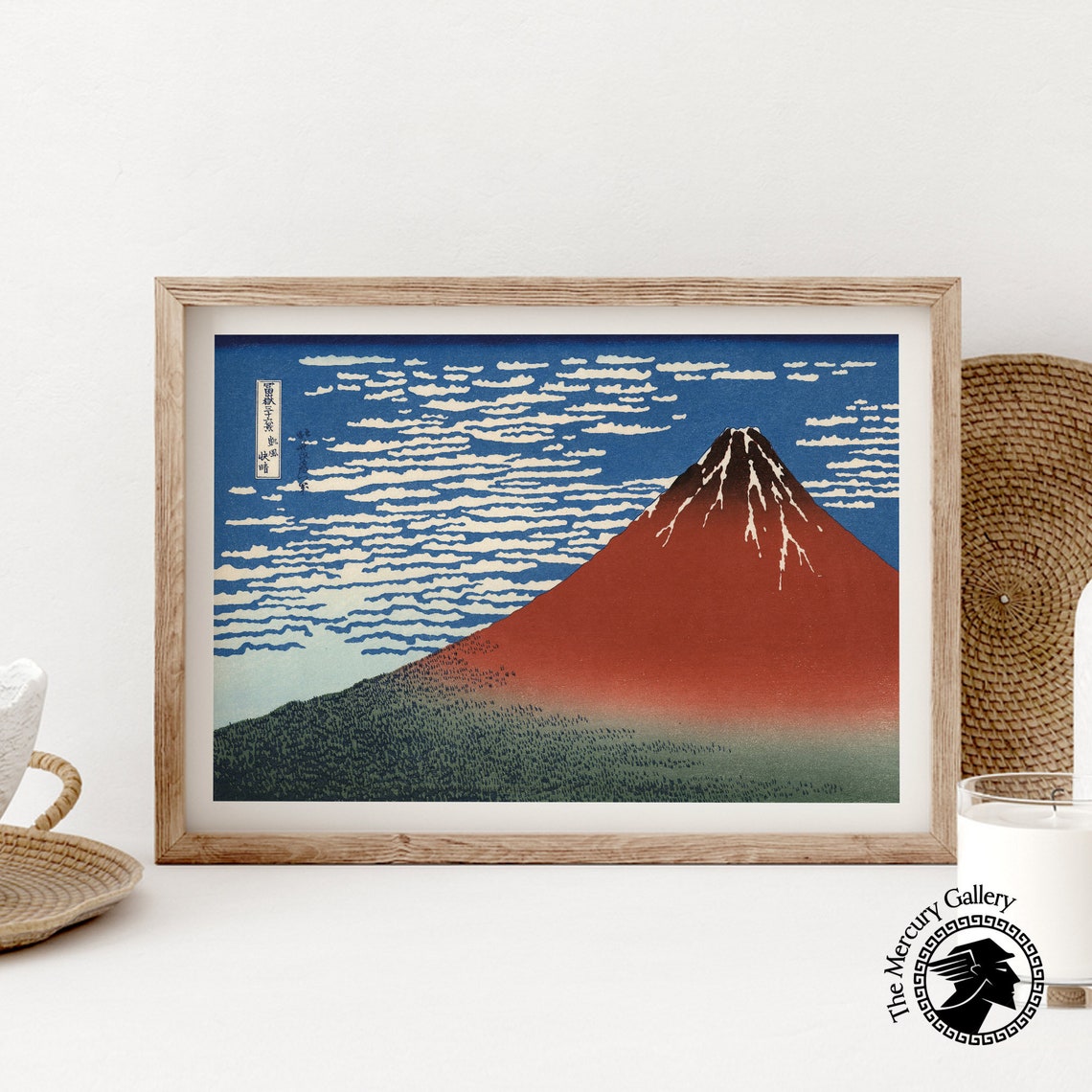Hokusai Red Fuji Fine Wind Clear Morning Iconic Ukiyo E Art Poster - Image 6