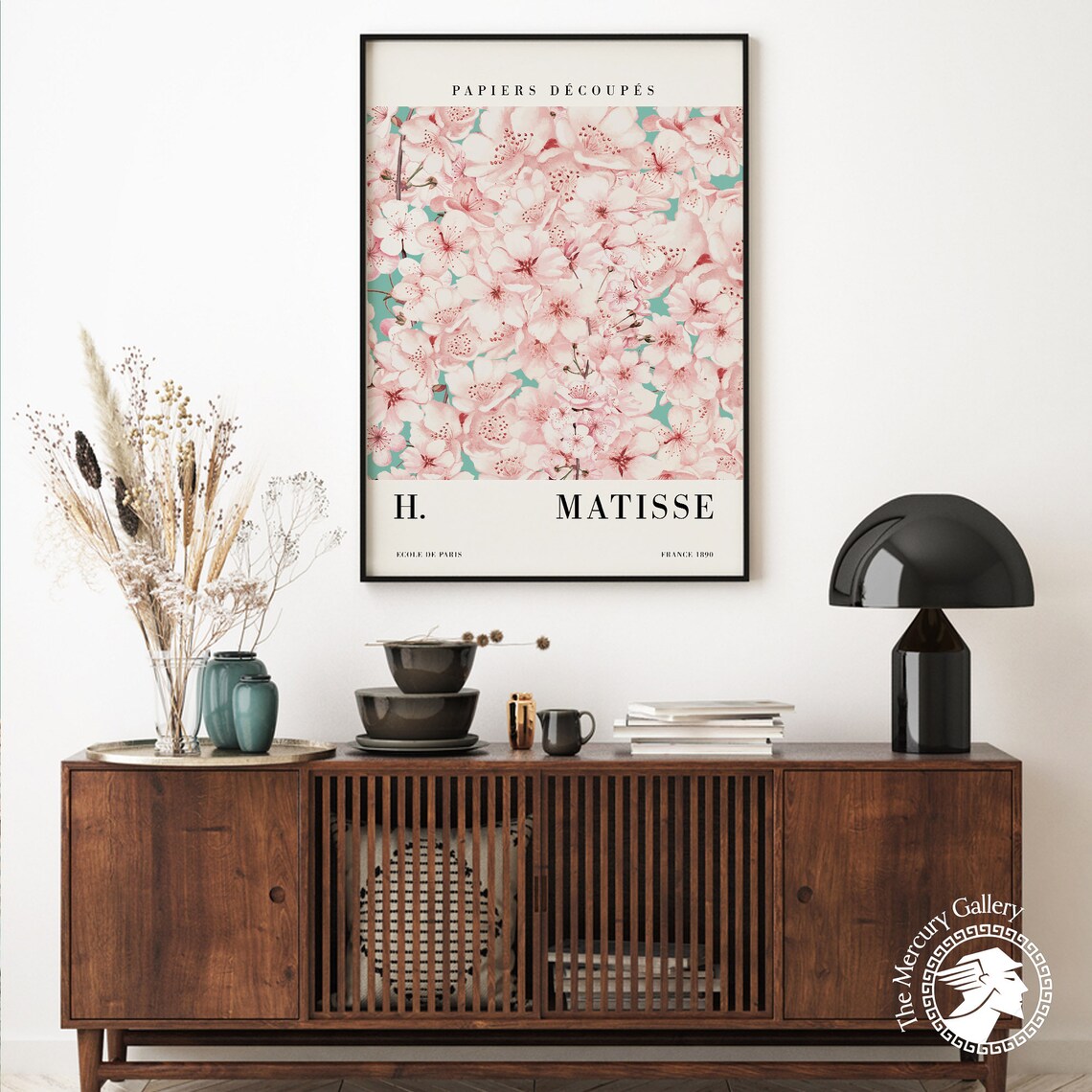 Henri Matisse Cherry Blossom Papiers Decoupes Pink Floral Print - Image 2