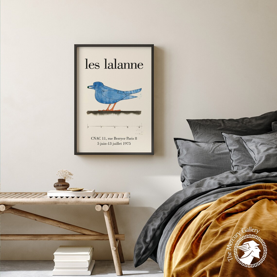 Lalanne Bird Exhibition Poster, Mid-Century Modern - Image 2