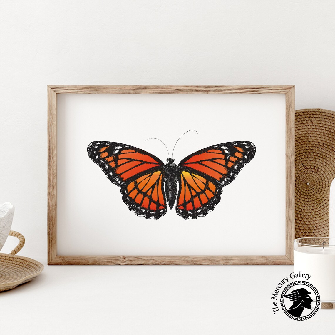 Butterfly Rustic Butterfly Decor Art Print - Image 6