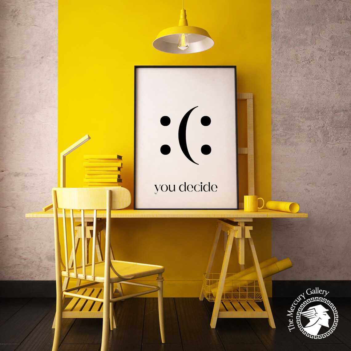 You Decide Decide Smile Motivational Quote Poster - Image 5