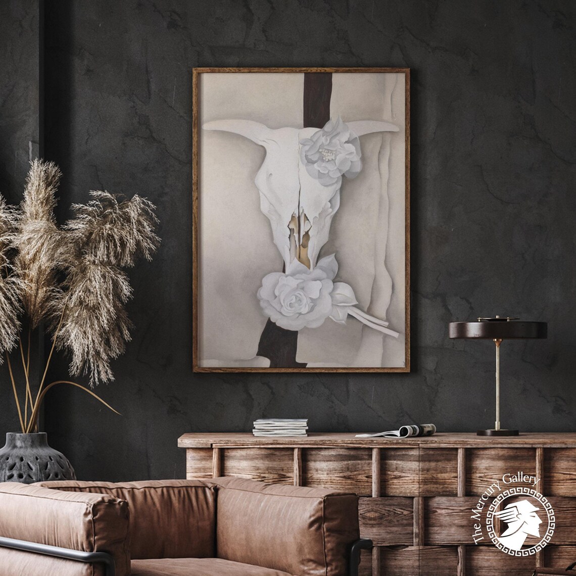 Cow Skull With Calico Roses, Georgia O'Keeffe Print - Image 3