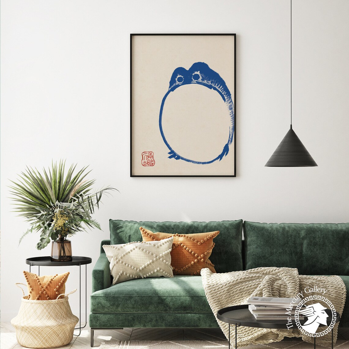 Blue Frog Matsumoto Hoji Vintage Art Print - Image 4