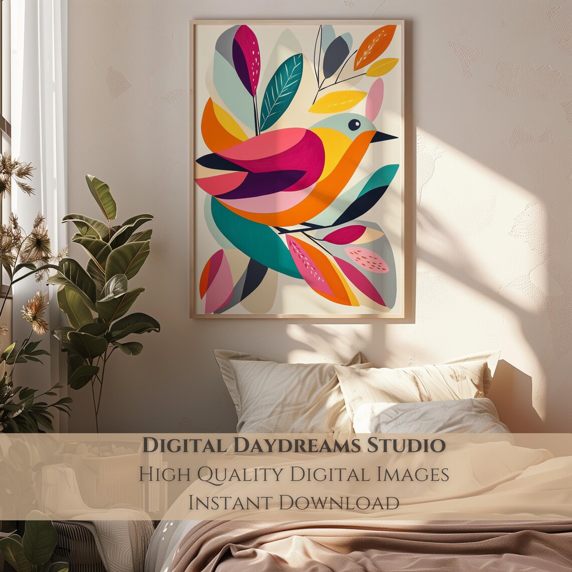 Abstract Bird, Modern Whimsical Home Decor - Image 2