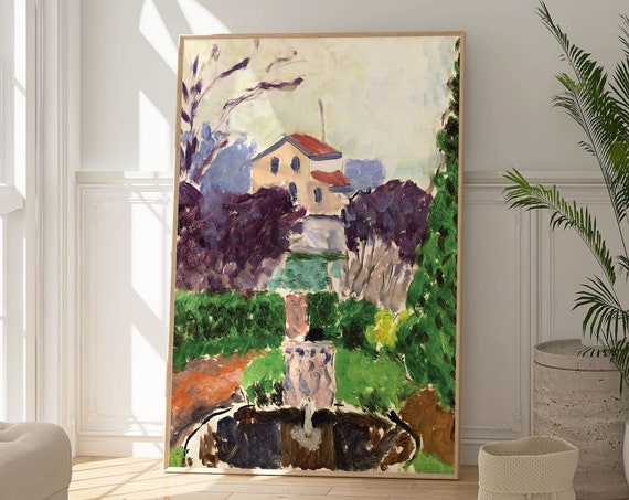 Henri Matisse Artists Garden Print Colourful Landscape Poster Famous Artist Impressionism Painting Gallery Wall Art Modern Gift Decor