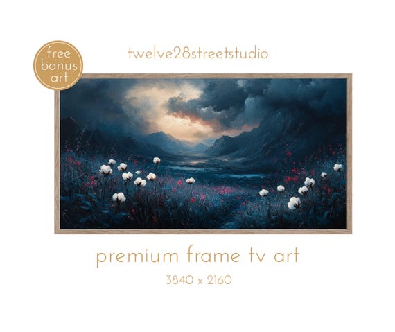 Dark Academia Floral Moody Cotton Frame Tv Art Artwork For The Frame Tv Frame Tv Art Instant File