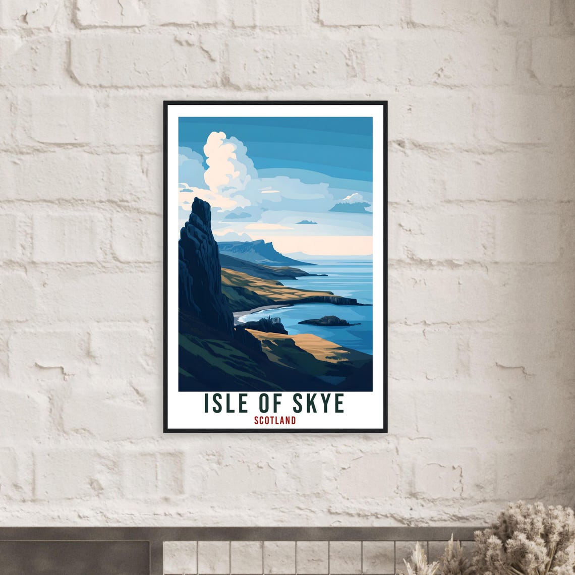 Isle Of Skye Travel Print Scotland Home Decor Isle Of Skye Wall Art Wall Hanging Art Lover Scotland Artwork Travel Poster Isle Of Skye Art - Image 2