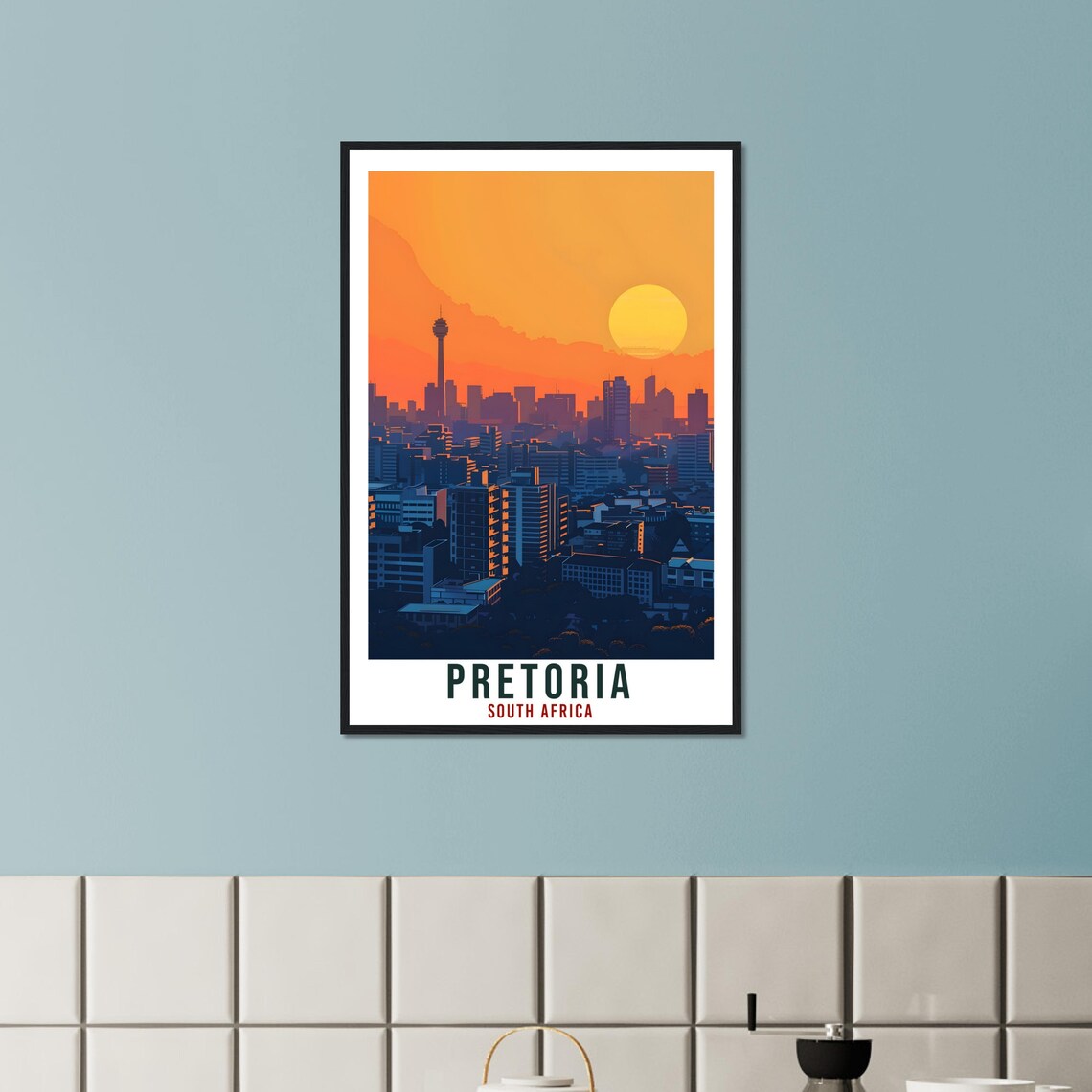 Pretoria South Africa Travel Poster, Landmark Art Print - Image 3