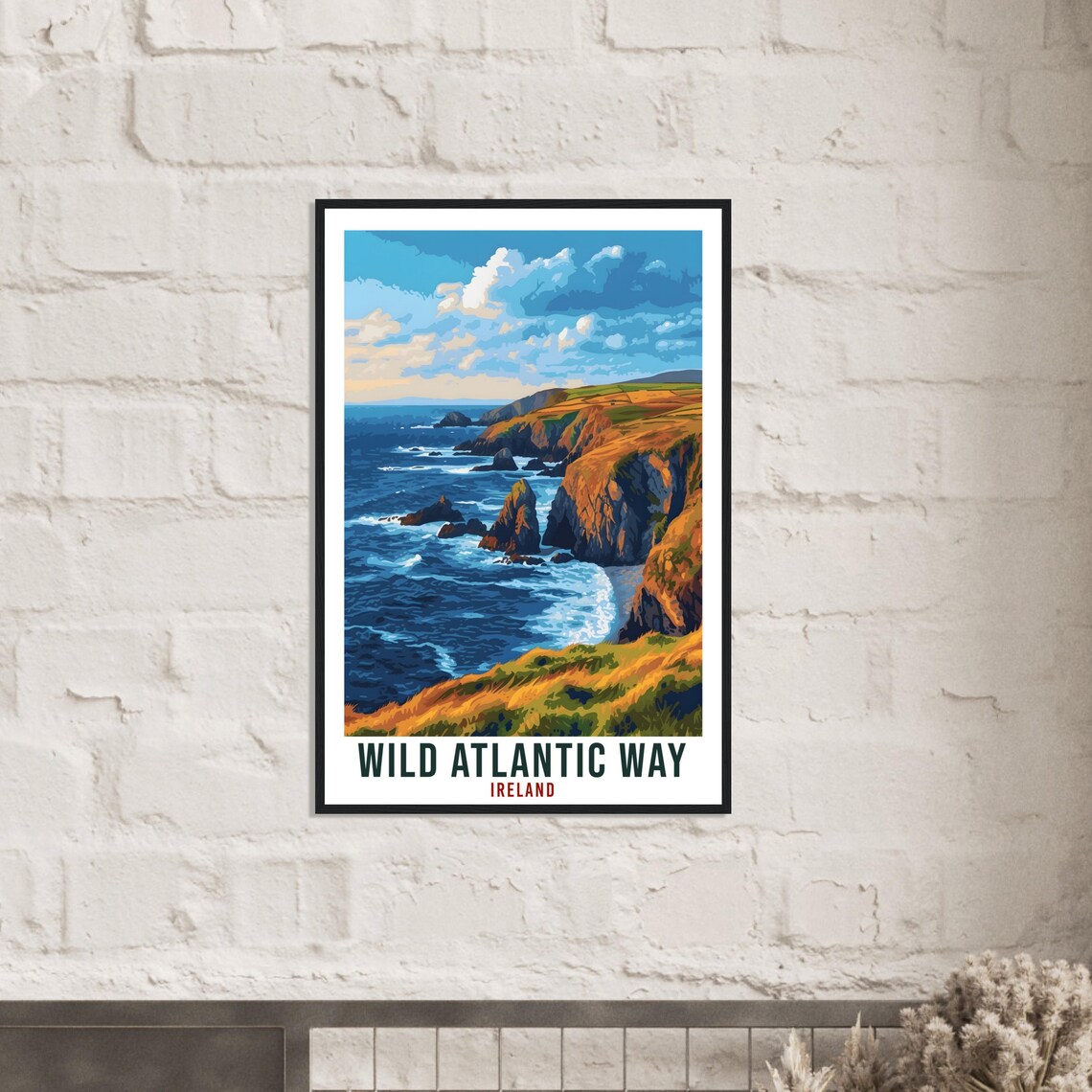 Wild Atlantic Way Travel Poster, Ireland Home Decor - Image 2