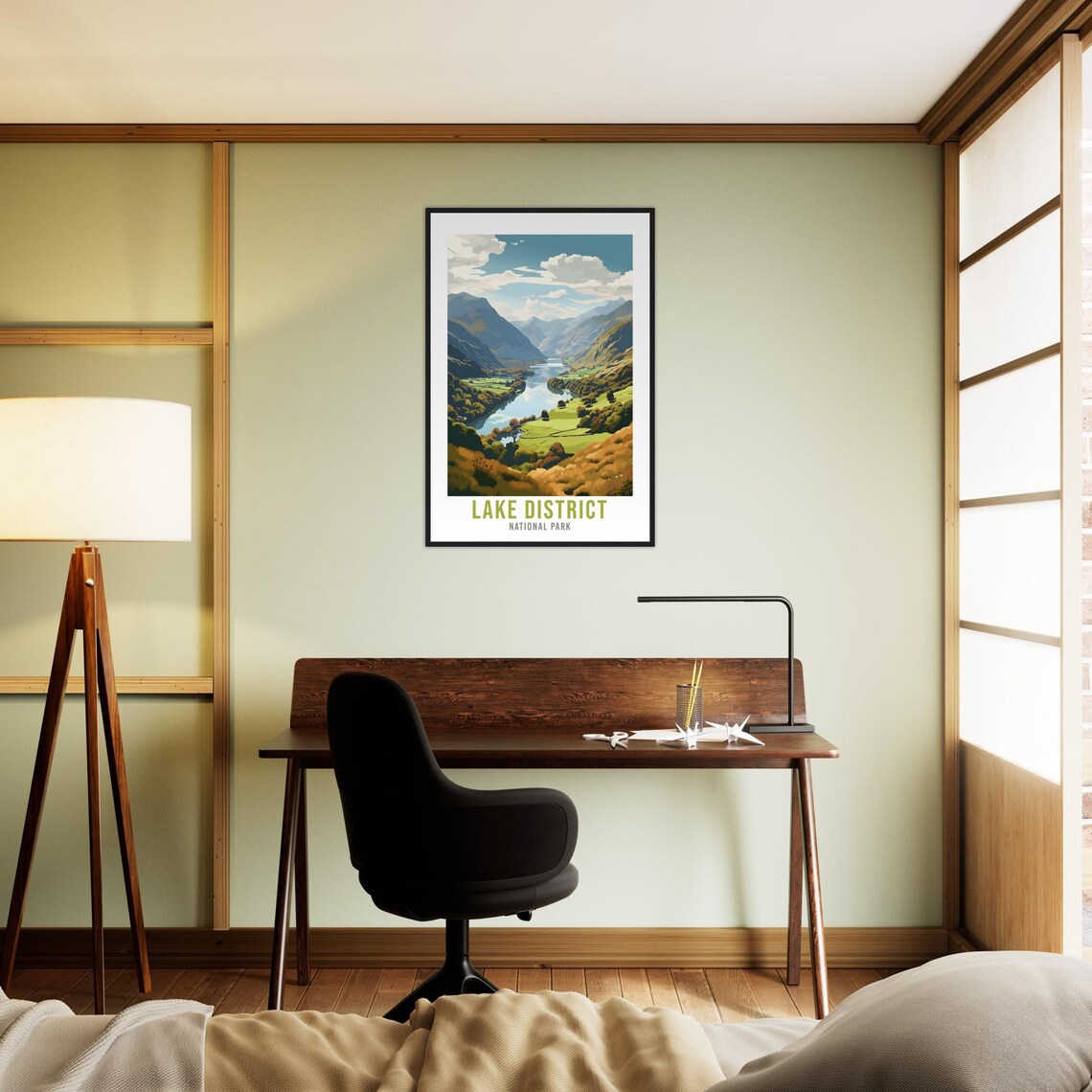 Lake District Travel Poster, Mountain Landscape England - Image 2