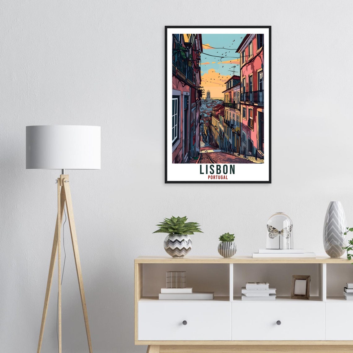 Lisbon Travel Print Wall Art Lisbon Portugal Wall Hanging Artwork Lisbon Art Gifts Lisbontravel Poster Portugal Home Decor Art Lovers Gift - Image 4