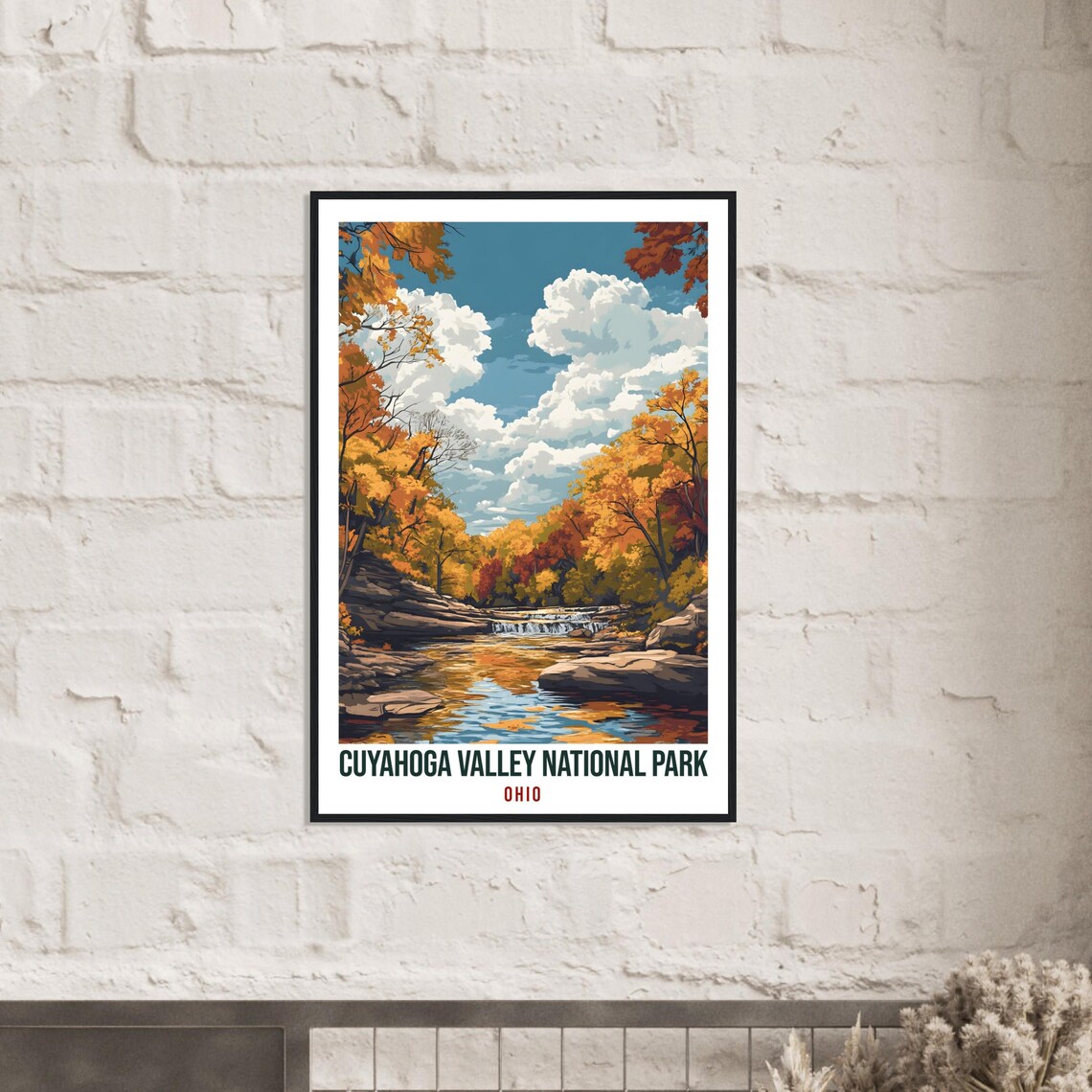 Cuyahoga Valley National Park Ohio Travel Poster Fall Foliage View - Image 2