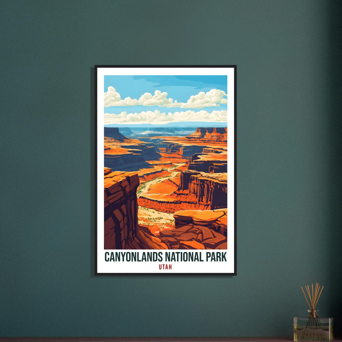 Canyonlands National Park Usa Travel Print Wall Art Wall Hanging Home Dcor Canyonlands Utah Gift Travel Art Usa Hike Artwork Travel Poster - Image 3
