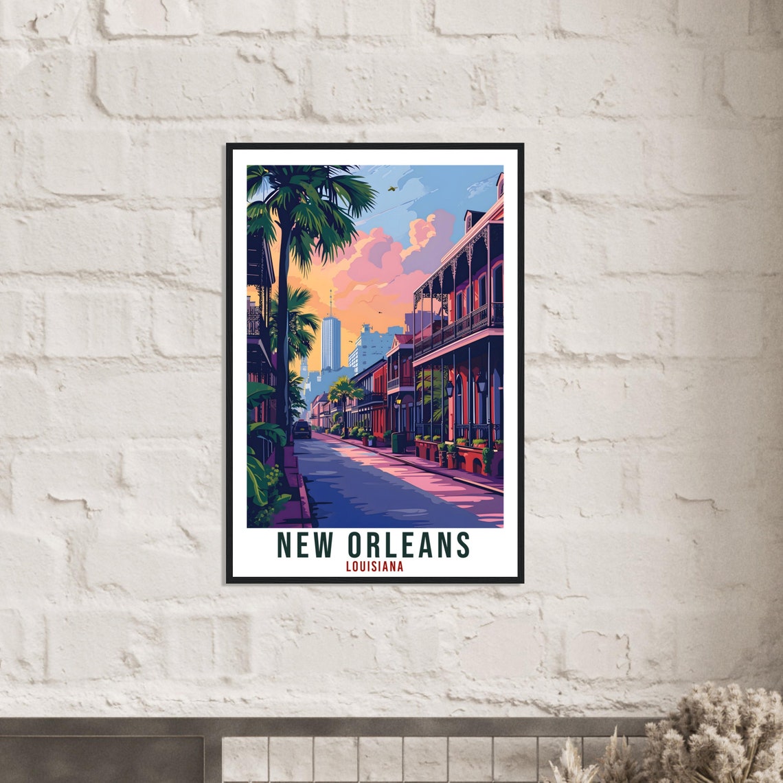 New Orleans Travel Print Louisiana Home Decoration Usa City Wall Art Gift Wall Hanging Art Lover Louisiana Artwork New Orleans Travel Poster - Image 2