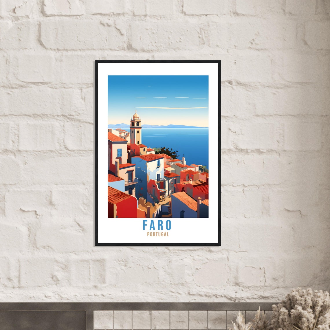 Faro Travel Print Wall Art Faro Home Decor Faro Wall Hanging Faro Gift Portugal Travel Gift Portugal Wall Decor Faro Travel Decor Faro Gift - Image 2