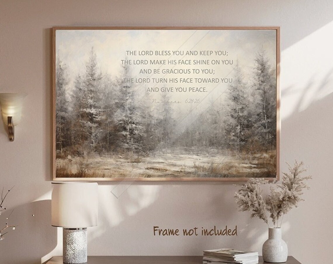 The Lord Bless You And Keep You Scripture Poster