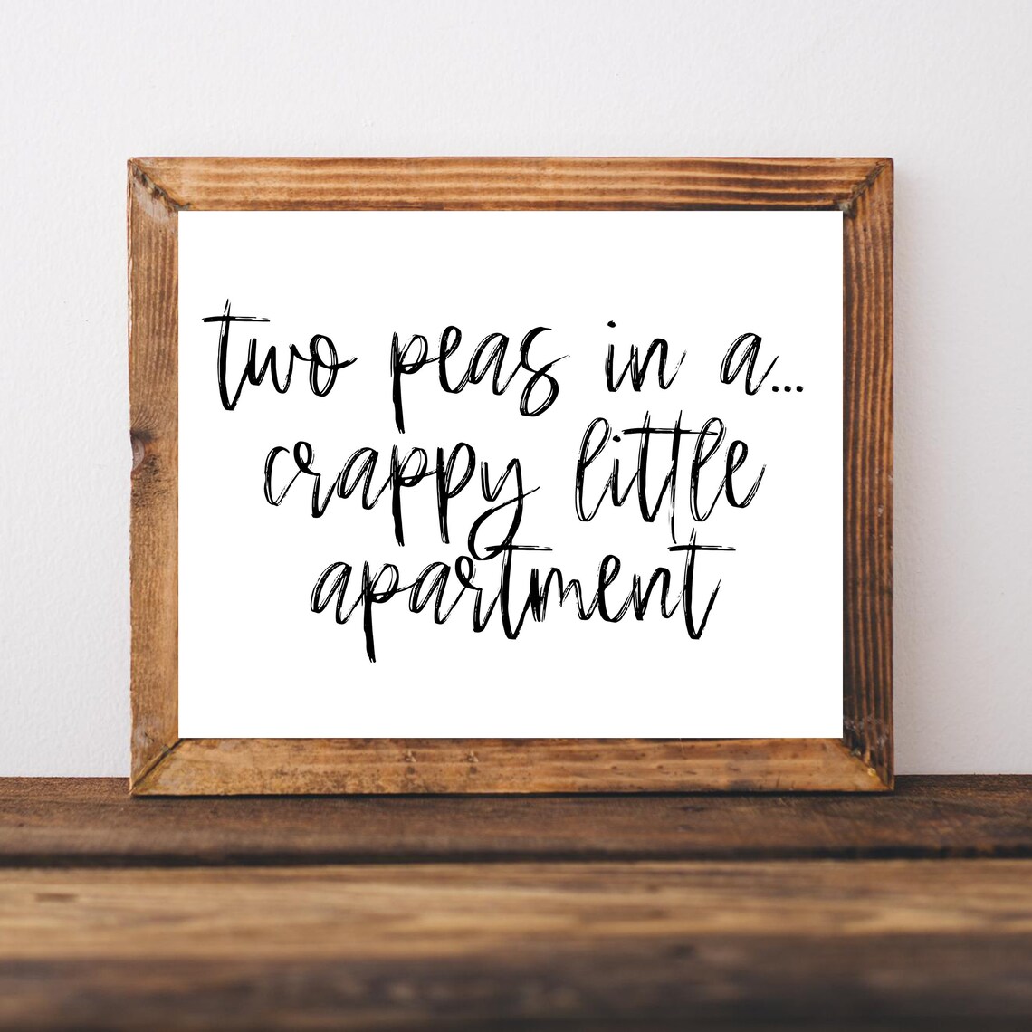 Apartment Wall Art Decor Funny Sign, College Print