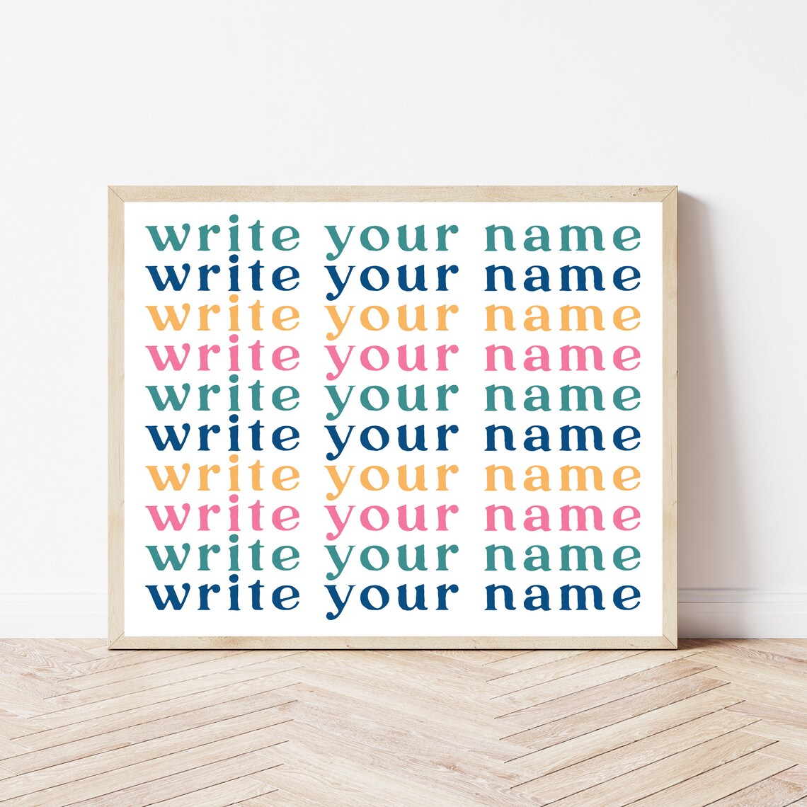 Classroom Rules Boho Poster, Teacher Gift Art Print
