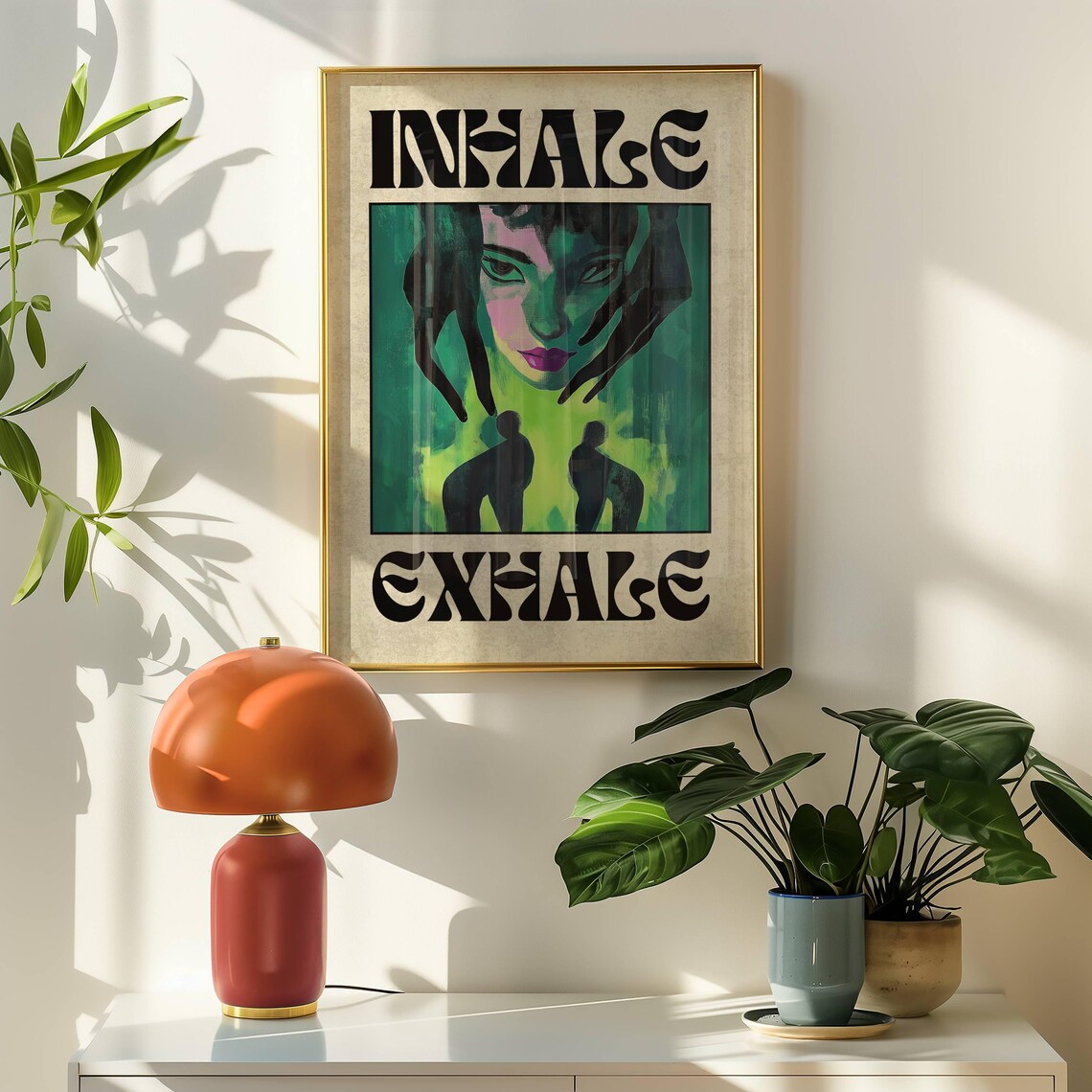 Inhale And Exhale Art Print, Yoga Meditation - Image 3