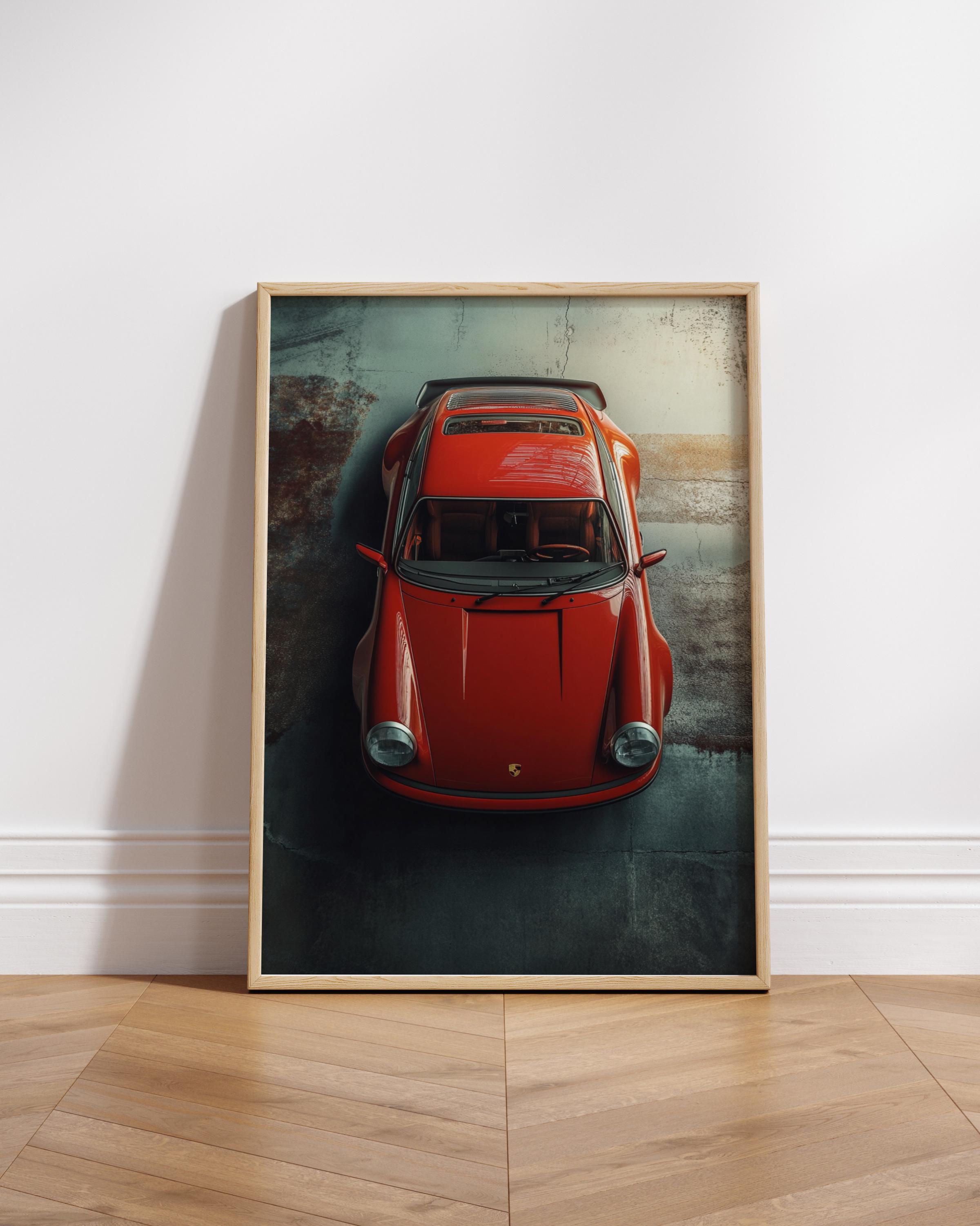 Classic Sports Car Print Retro Automobile Poster Home Decor For Enthusiasts Gift Him Room