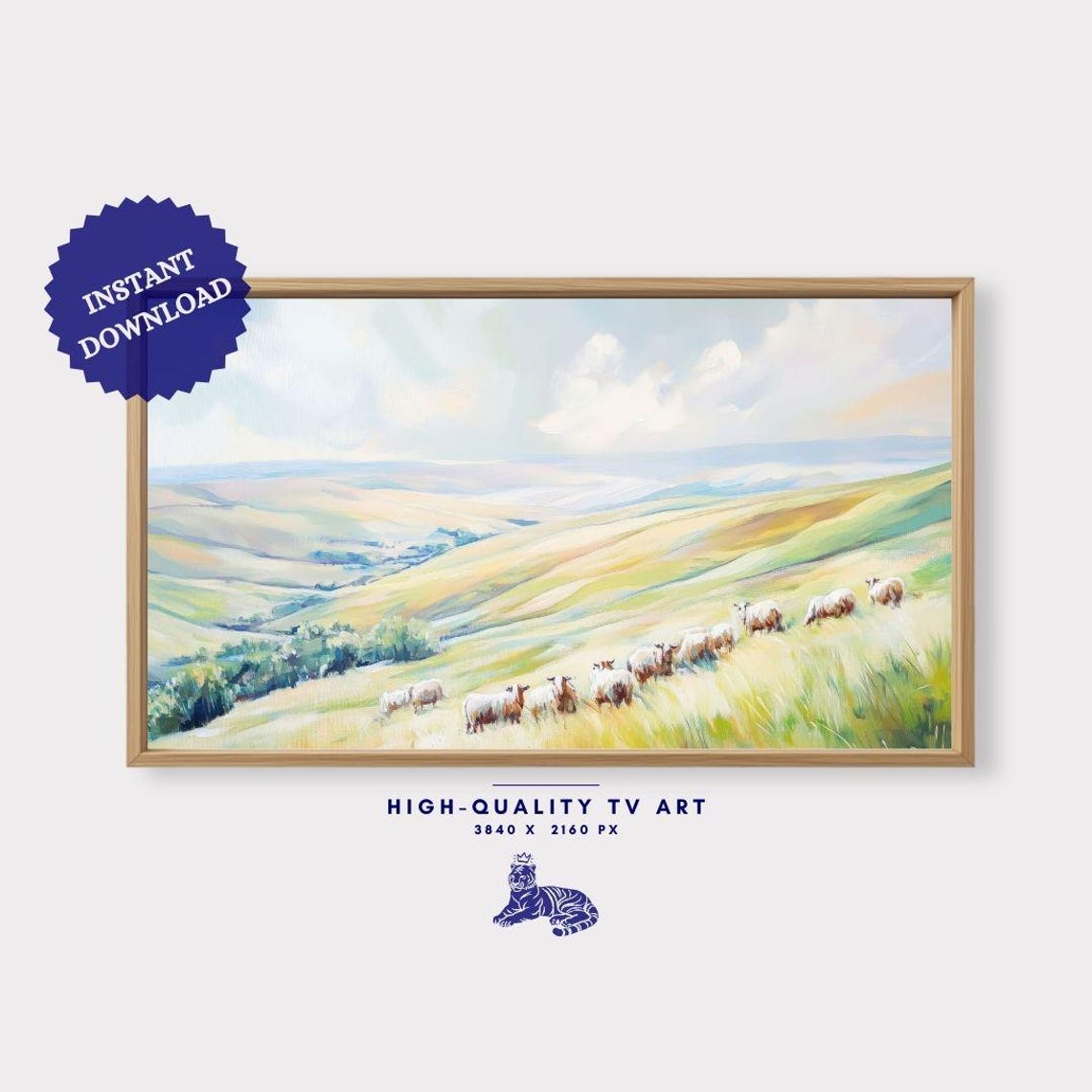 Frame Tv Art Frame Tv Art Art For Frame Tv Rustic Landscape Farmhouse Decor Cottage Wall Art - Image 3