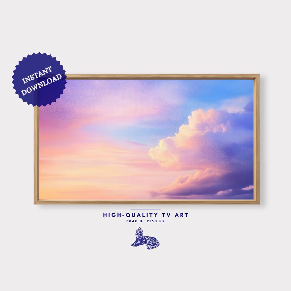 Frame Tv Art Frame Tv Art Minimalist Blue Sky Decor For Frame Tv Art Moody Abstract Tv Art - Image 3