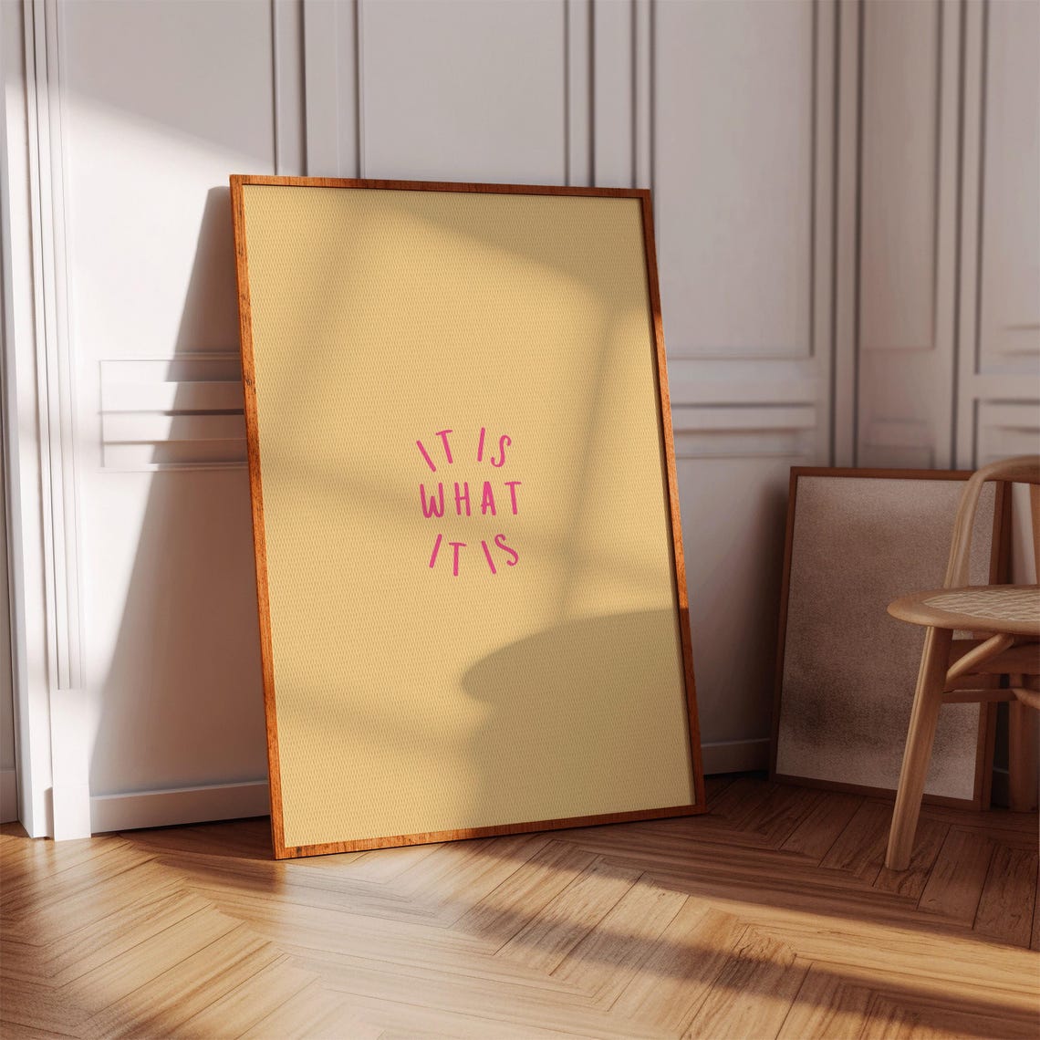 Positive Quote Print Yellow Wall Art Instant Download