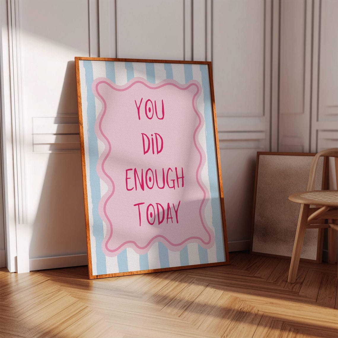 You Did Enough Today Self Care Quote Pink Girly Room Wall Poster