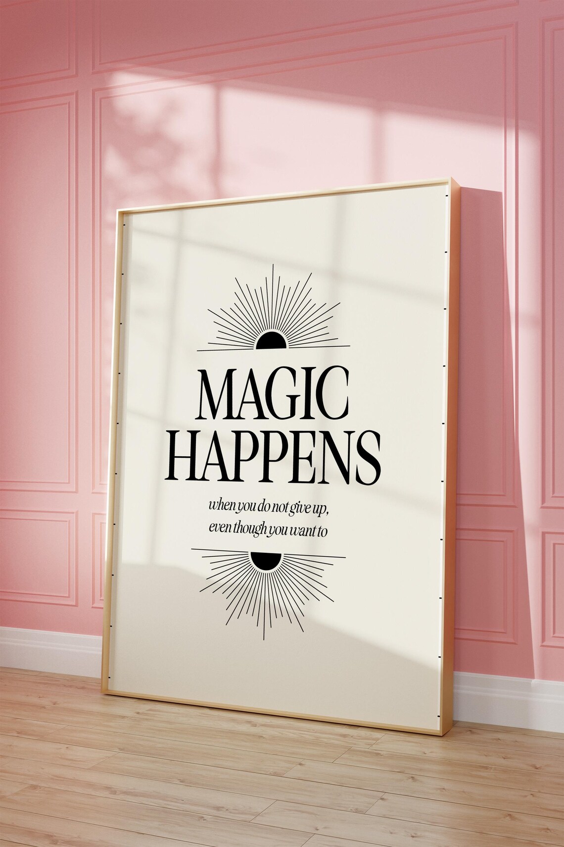 Magic Happens Inspirational Poster