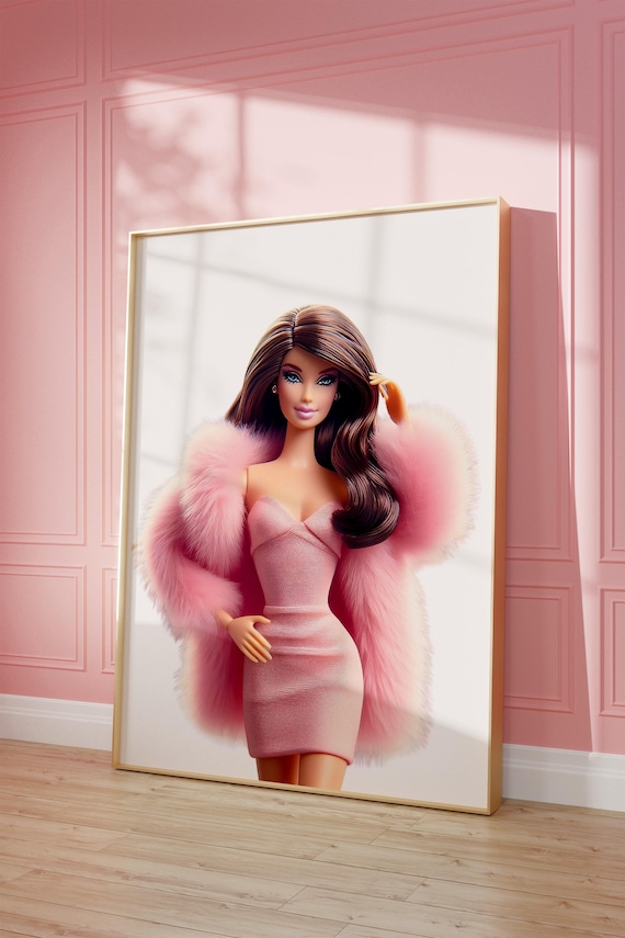 Barbie Print, Girly Fashion Doll Poster