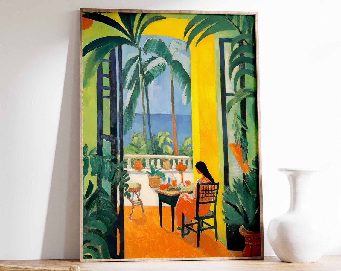 Havana Vintage Travel Poster, Caribbean Wall Decor