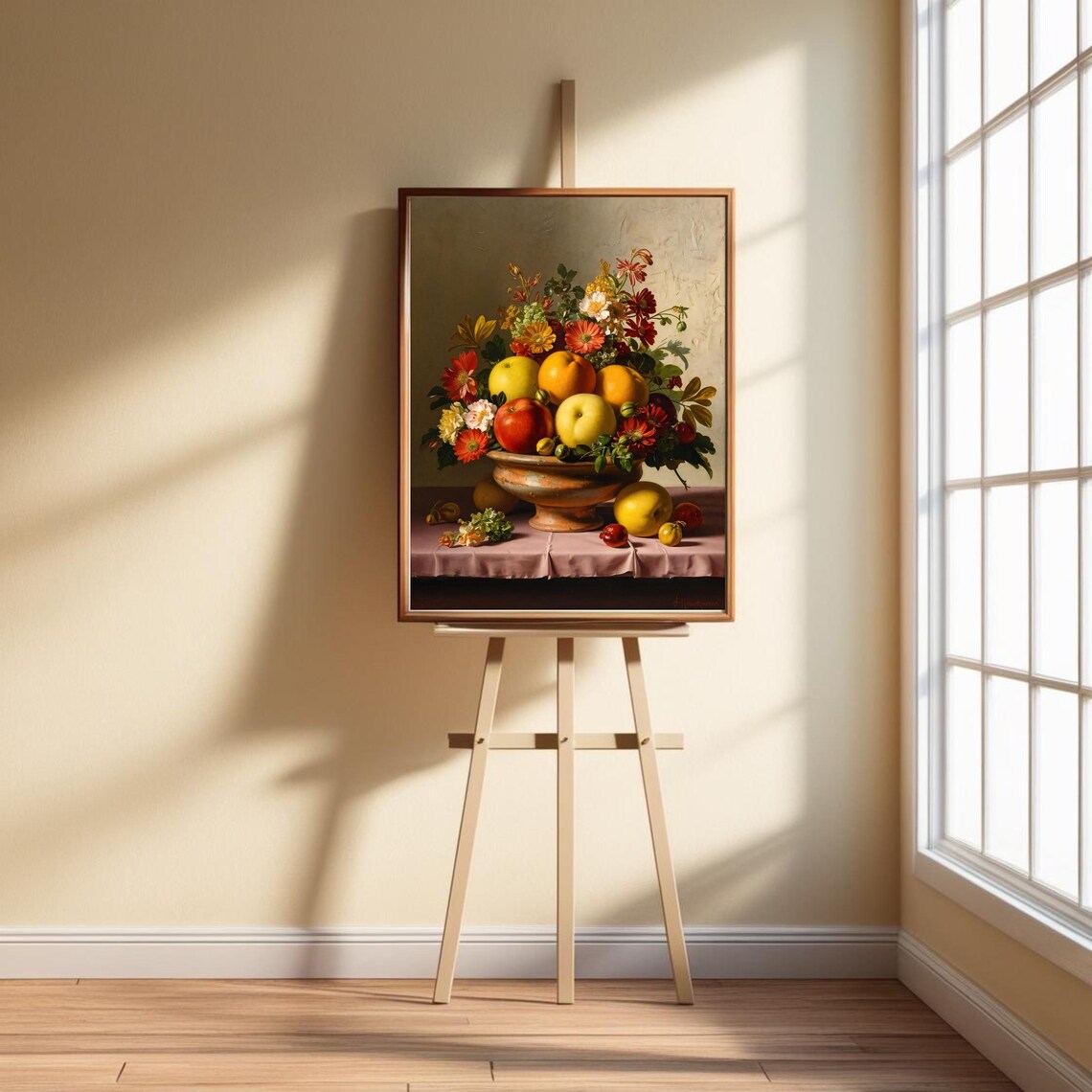 Elegant Still Life, Vintage Fruit Floral Art Print - Image 6